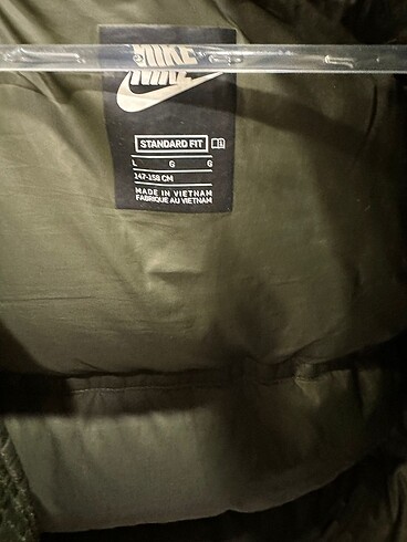 12-13 Yaş Beden haki Renk Nike Kapüşonlu 10 - 12 Yaş Mont