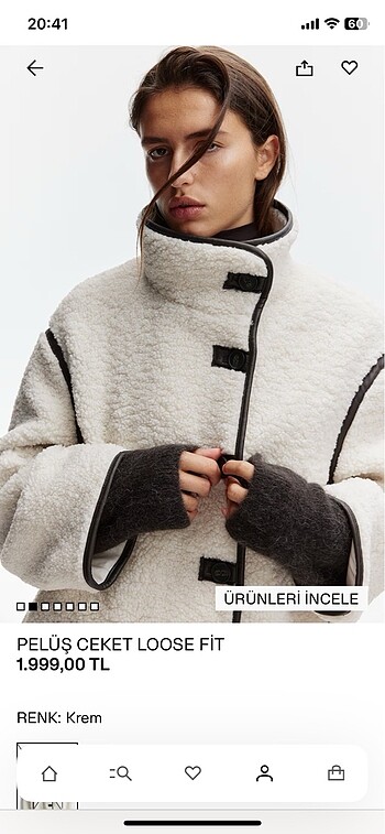 H&M Peluş Mont
