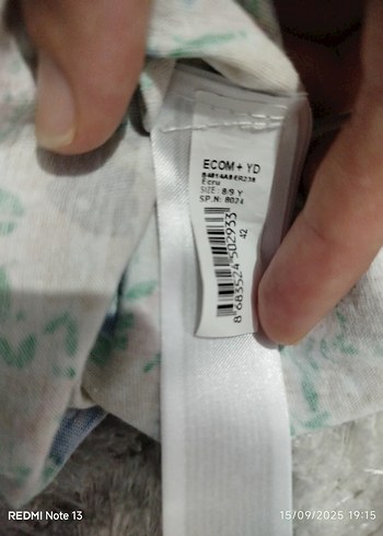 10 Yaş Beden Kızlar için Bohem Renkli Tulum