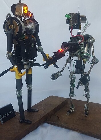 Diorama robot figür set