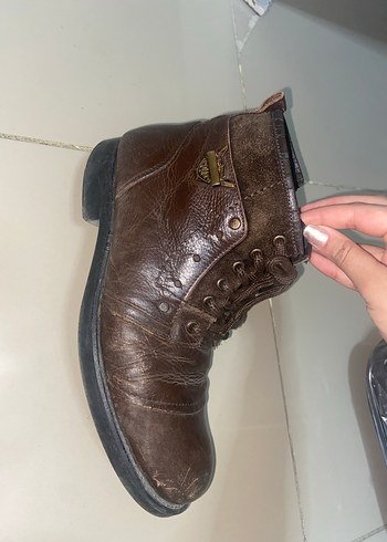 Kahverengi Deri Tokalı Erkek Botu - Görsel 3
