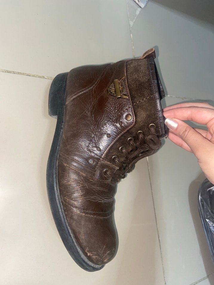 Kahverengi Deri Tokalı Erkek Botu - Görsel 3