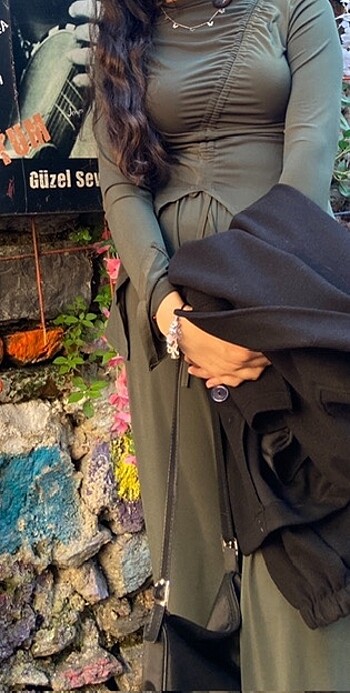 HAKİ ALT BLUZ TAKIM KOLLARI YIRTMAÇLI TERTEMİZ - Görsel 4