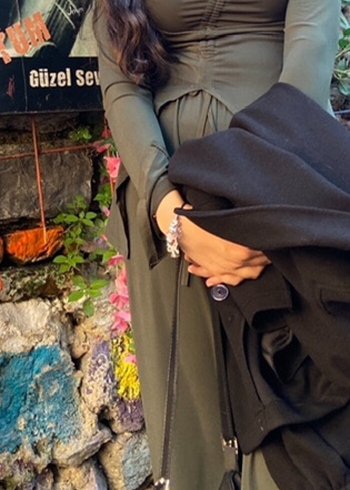 HAKİ ALT BLUZ TAKIM KOLLARI YIRTMAÇLI TERTEMİZ - Görsel 4