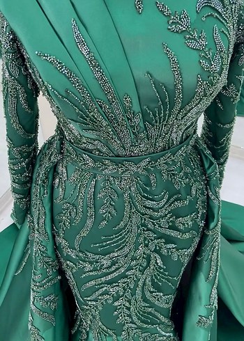 Nişanlık kınalık demonteli abiye - Görsel 4