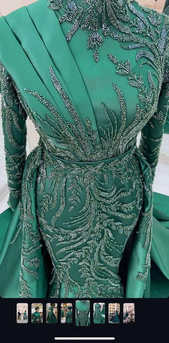 Nişanlık kınalık demonteli abiye - Görsel 4