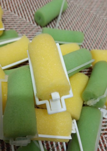 Renkli Saç Sünger  Bigudi Seti - Görsel 2