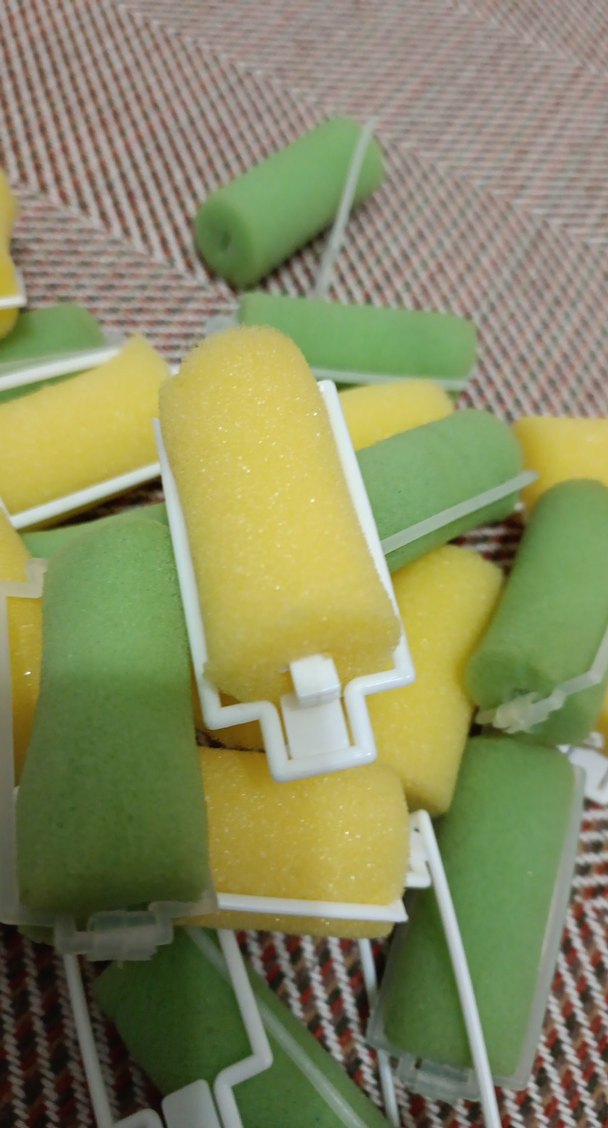 Renkli Saç Sünger  Bigudi Seti - Görsel 2