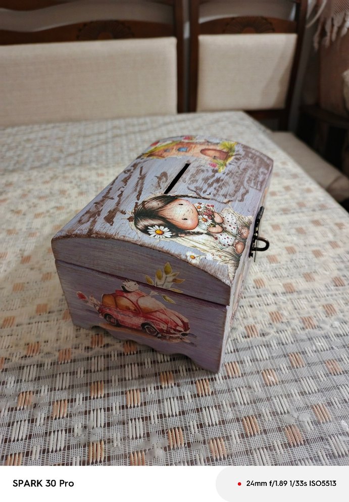 Pastel Mor Çocuk Sandığı - Görsel 3