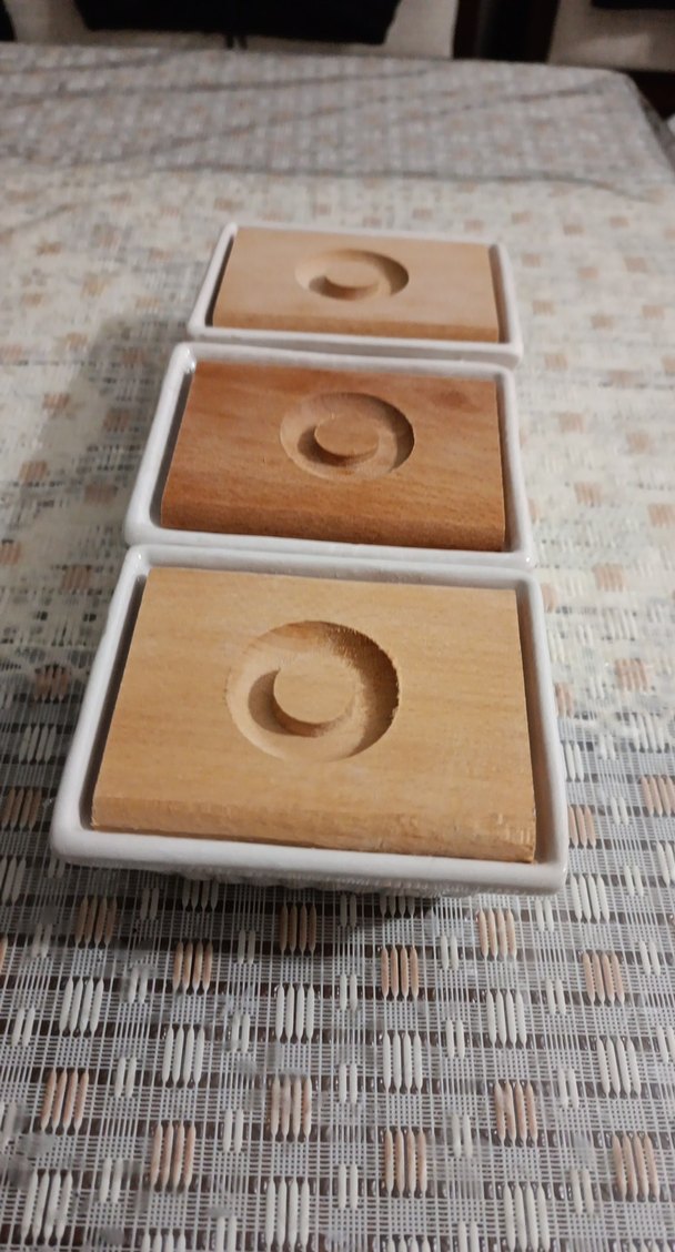 Ahşap Kapaklı Beyaz Saklama Kapları - Görsel 4