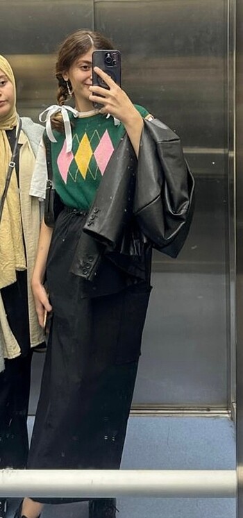 m Beden siyah Renk Pull and bear etek