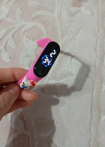 Renkli Pembe çocuk saat