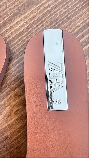 38 Beden altın Renk Zara terlik