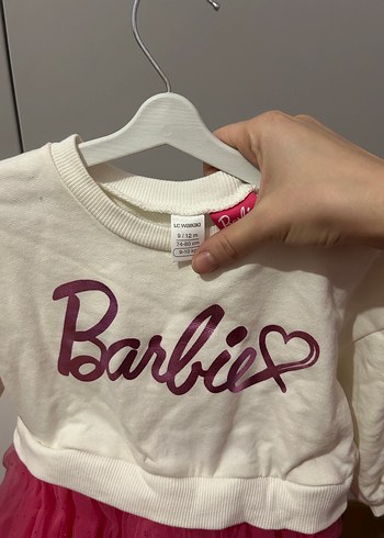 LCW Barbie Baskılı Kız Elbisesi - Görsel 2