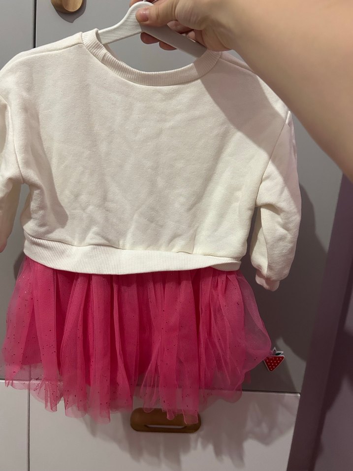 LCW Barbie Baskılı Kız Elbisesi - Görsel 3