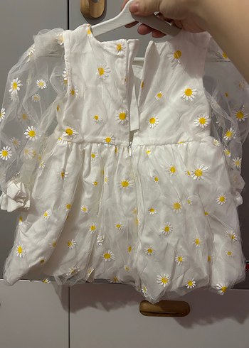 Papatyalı Kız Çocuk Elbise - Görsel 3