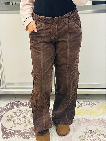 Vintage kargo pantolon