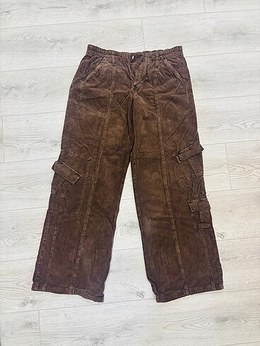 m Beden kahverengi Renk Vintage kargo pantolon
