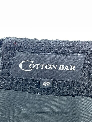 40 Beden siyah Renk Cotton Bar Mini Etek %70 İndirimli.
