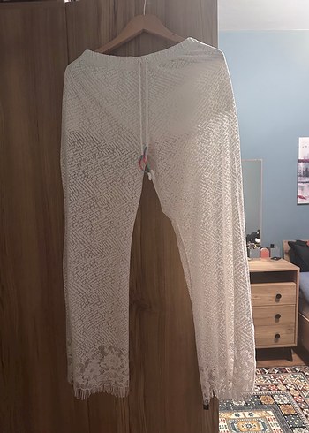 Bohem Dantel Plaj Pantolonu - Görsel 2