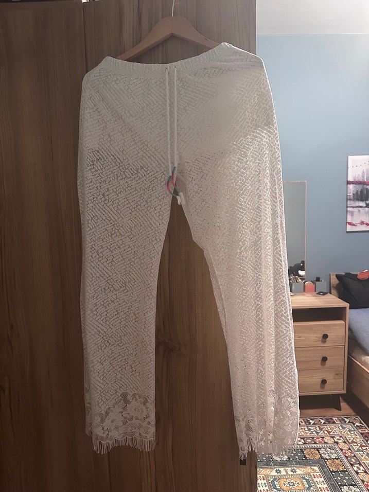 Bohem Dantel Plaj Pantolonu - Görsel 2