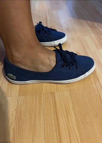 Lacoste Kadın Lacivert Bağcıklı Babet - Görsel 4