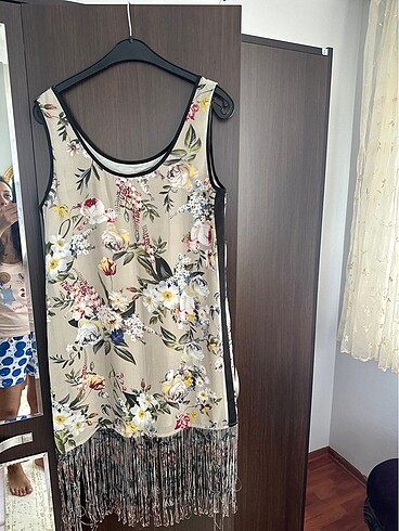 38 Beden çeşitli Renk Twist elbise