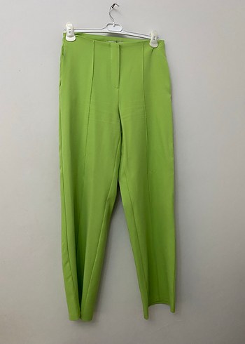 Kadın Yeşil Düğmeli Kolsuz Uzun Blazer - Görsel 5