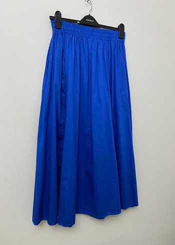 Mavi Uzun Salaş Kadın Etek - Görsel 2