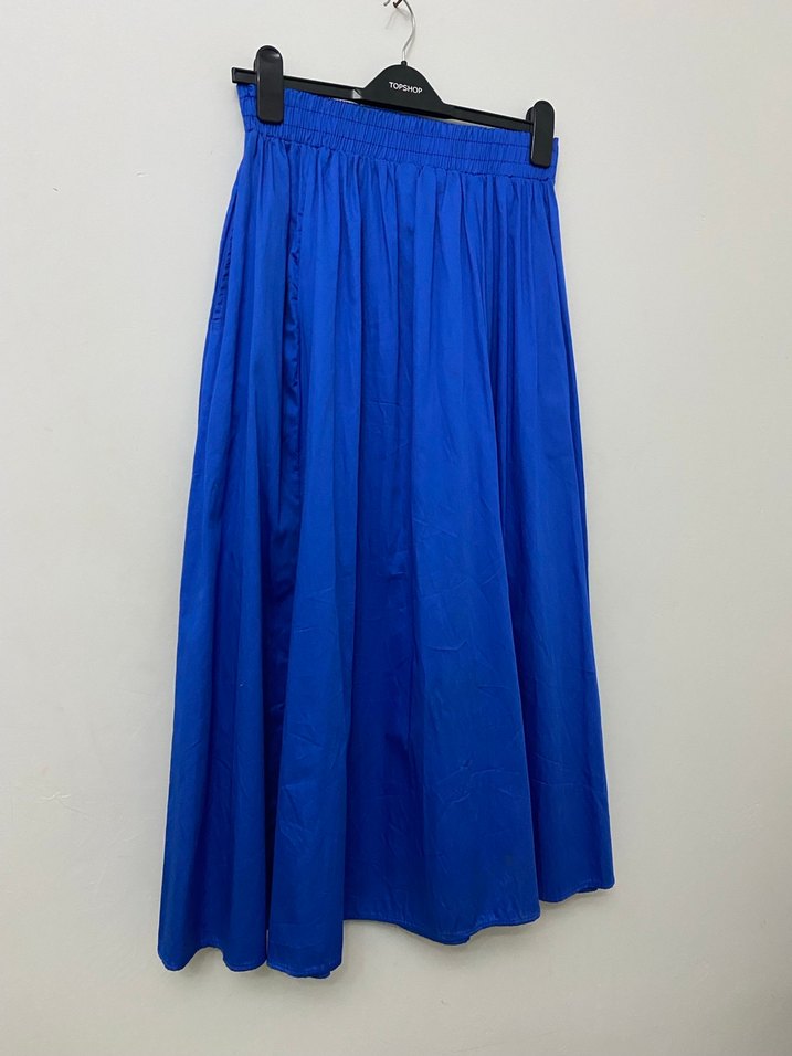 Mavi Uzun Salaş Kadın Etek - Görsel 2