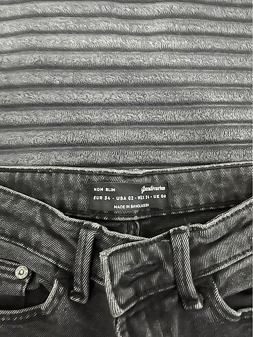 xs Beden gri Renk mom jean