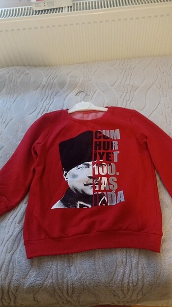 Atatürk desenli swetshirt
