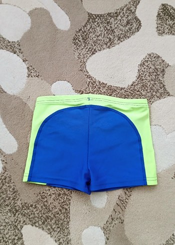 Decathlon marka 5-6 yaş Erkek Çocuk Renkli Mavi Yüzme Şortu - Görsel 2