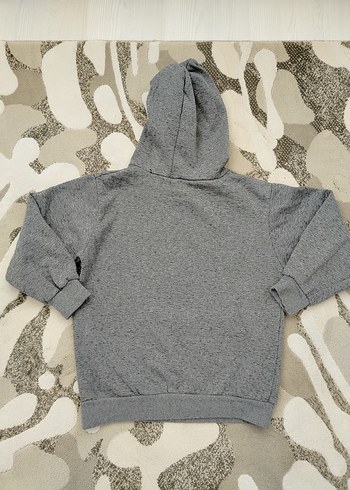 Kapüşonlu Gri Erkek Çocuk Sweatshirt 7 yaş - Görsel 2