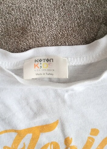 Koton Koton marka 4-5 yaş t-shirt 