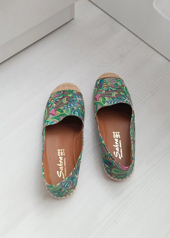 37 numara Renkli Rahat Kadın Babet - Görsel 5