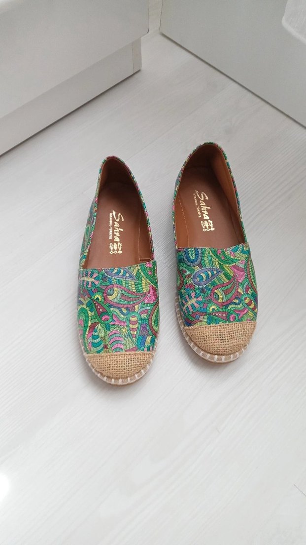 37 numara Renkli Rahat Kadın Babet - Görsel 3