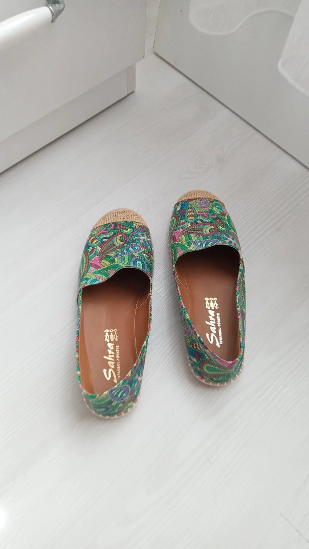 37 numara Renkli Rahat Kadın Babet - Görsel 5