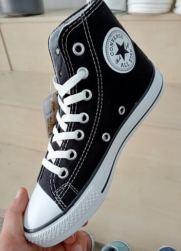 38 Beden siyah Renk CONVERSE ALL STAR ????şeffaf Jel taban????BAGIMLISINA ÖZEL:)