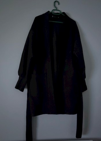 Siyah Uzun Salaş Kadın Kaban
Standart beden 
75 kiloda giyildi - Görsel 3