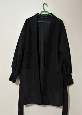 Siyah Uzun Salaş Kadın Kaban
Standart beden 
75 kiloda giyildi - Görsel 2