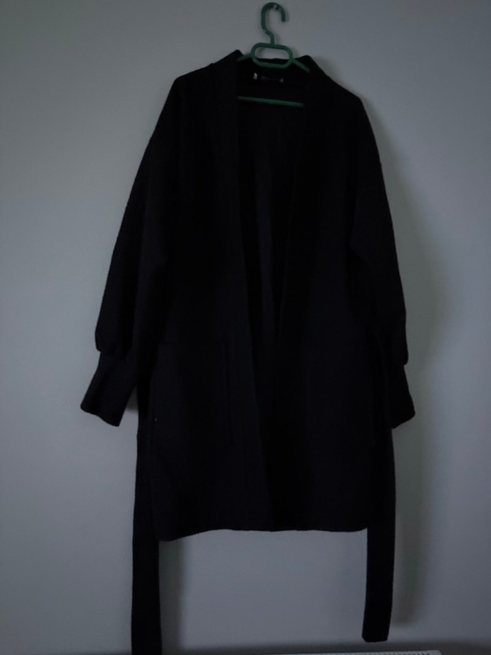 Siyah Uzun Salaş Kadın Kaban
Standart beden 
75 kiloda giyildi - Görsel 3