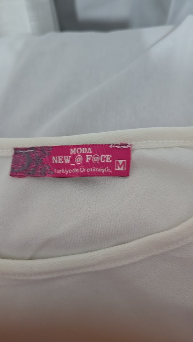 Beyaz Uzun Kollu Kadın Basic Tunik - Görsel 3