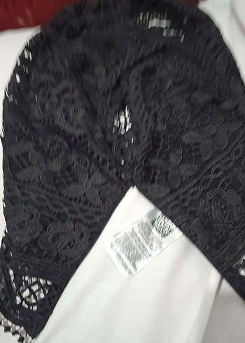 Siyah Nakışlı Gotik Mini Bralet - Görsel 3