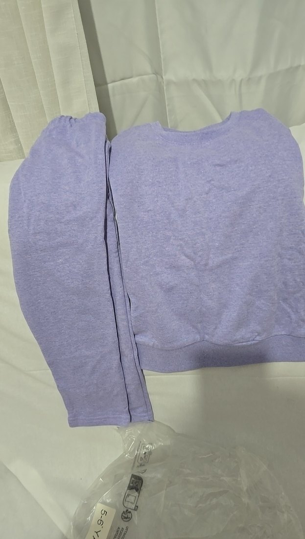 Mor Kız Sweatshirt ve Eşofman Takımı - Görsel 2