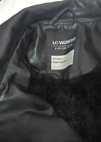 Kadın Siyah Deri Biker Ceket - Görsel 3