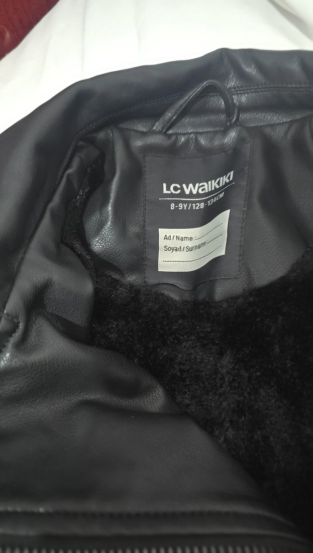 Kadın Siyah Deri Biker Ceket - Görsel 3