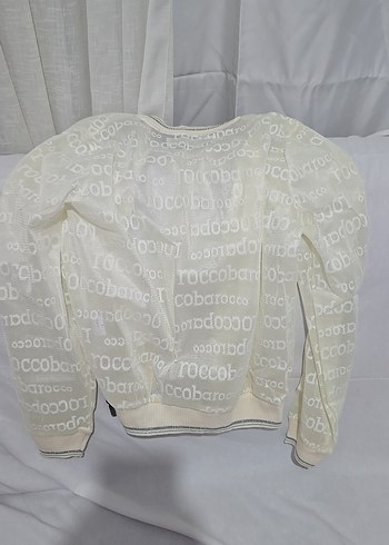 Kız Çocuk Beyaz Fermuarlı Spor Ceket - Görsel 2