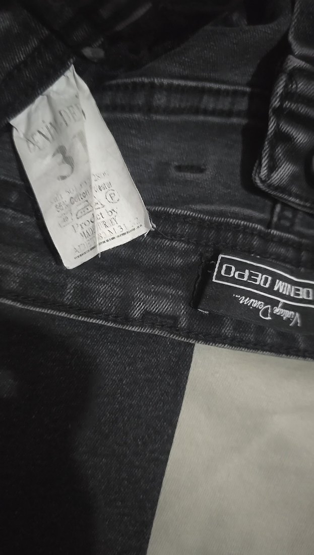 Siyah Kadın Midi Boy Denim Kot Pantolon - Görsel 3