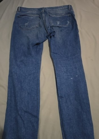 Kadın Mavi Denim Midi Boy Jean - Görsel 3